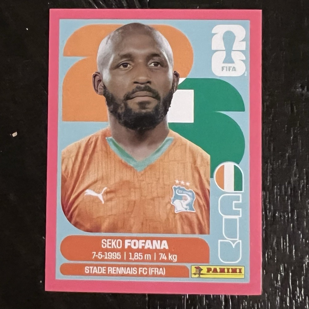2026 Panini World Cup Sticker SEKO FOFANA Fuchsia Parallel Cote d'lvoire # 11